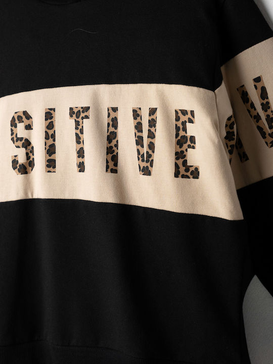 Evita Sweatpants Set Black-animal