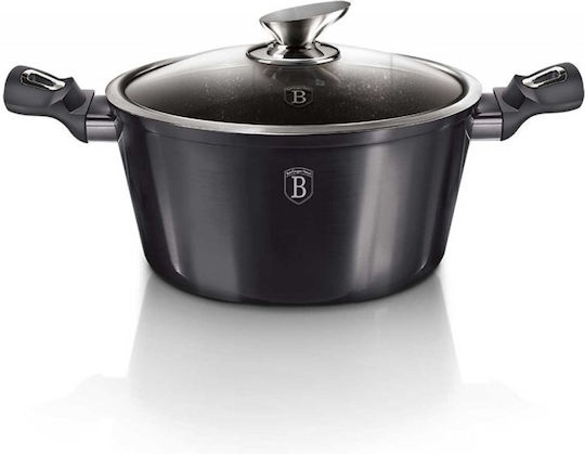Berlinger Haus Metallic Line Σετ Μαγειρικά Σκεύη από Αλουμίνιο Carbon Pro με Επίστρωση από Πέτρα 5 τεμαχιών