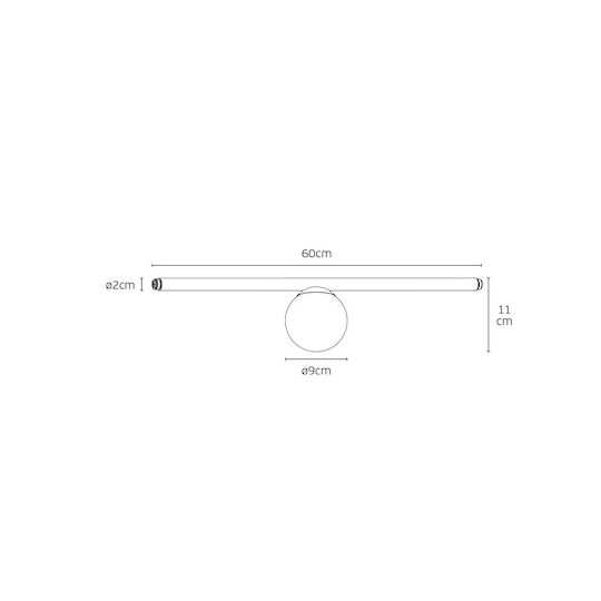 VK Lighting LED Γραμμικό Φωτιστικό Οροφής 7W Θερμό Λευκό IP20