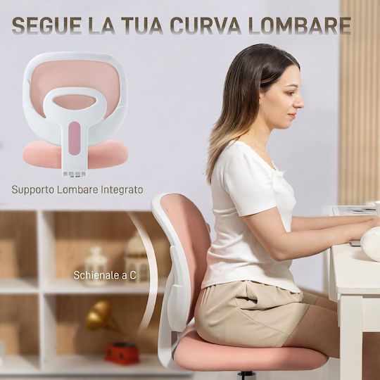 HomCom Office Chair Pink