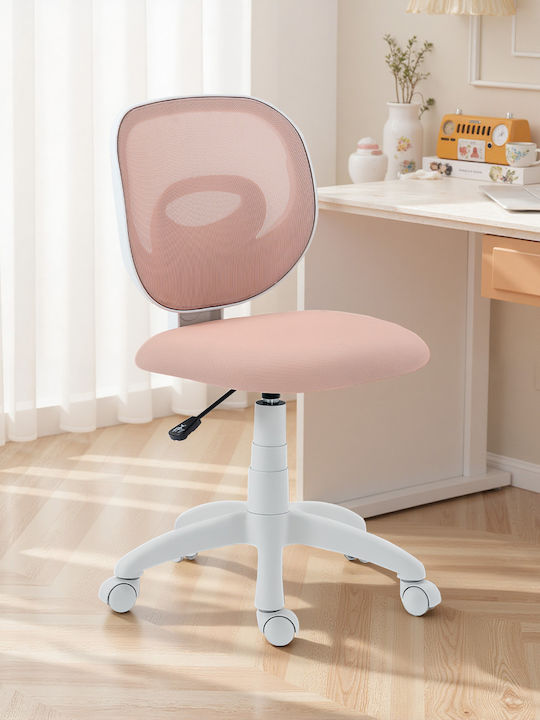 HomCom Scaun de Birou Roz