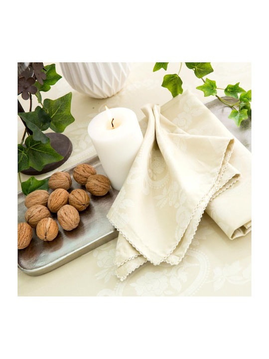 Borea Tablecloth Cotton Set 9pcs Velonaki Ariadni Gray 140x180cm (Various Colors)