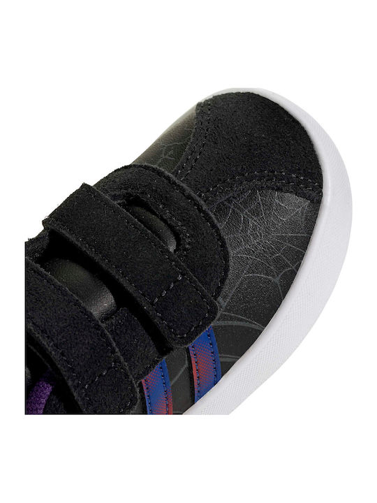 Vl Court Kids Sneakers with Hoop & Loop Closure Black