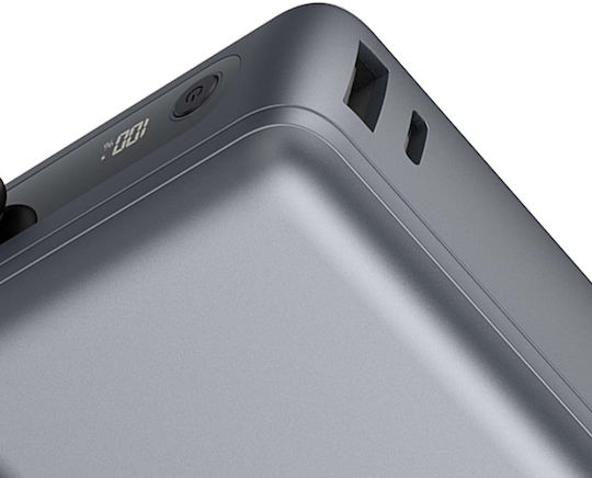 Force Power Power Bank 20000mAh 40W με Θύρα USB-A και Θύρα USB-C Grey
