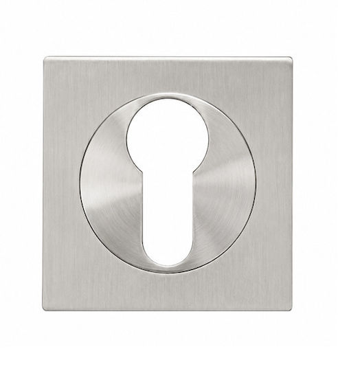 Quadratische Rosette Sicherheits Metallische Aufnahme Zylinder Schwarz