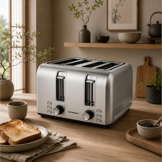 Heinner Toaster 2 Schlitze 1500W Inox