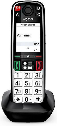 Gigaset Easy 500HX Cordless Phone with Greek Menu Black
