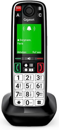 Gigaset Easy 500HX Cordless Phone with Greek Menu Black