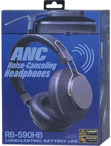 Remax RB-590 HB Wireless Bluetooth Over Ear Headphones with 42 Hours Playing Time Blue