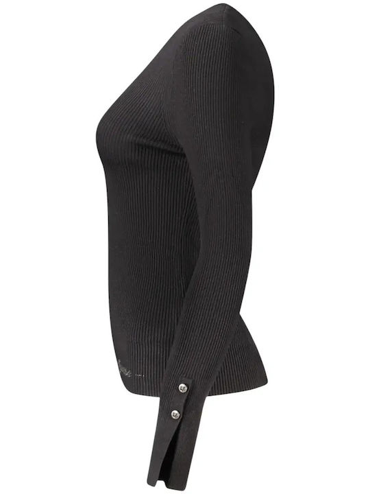 Damen Langärmeliges Schwarzes Pullover