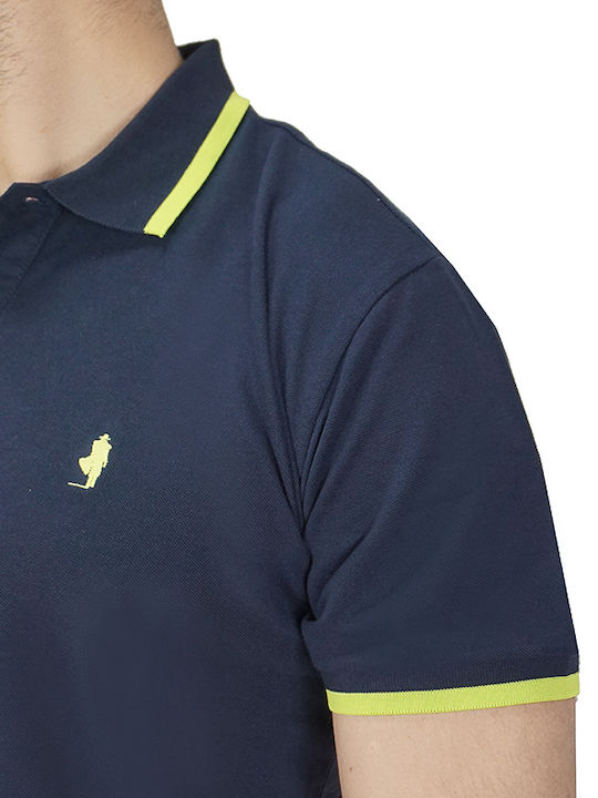 Polo Short Sleeve Blouse Dark Blue MCS-M-PL-02019-704