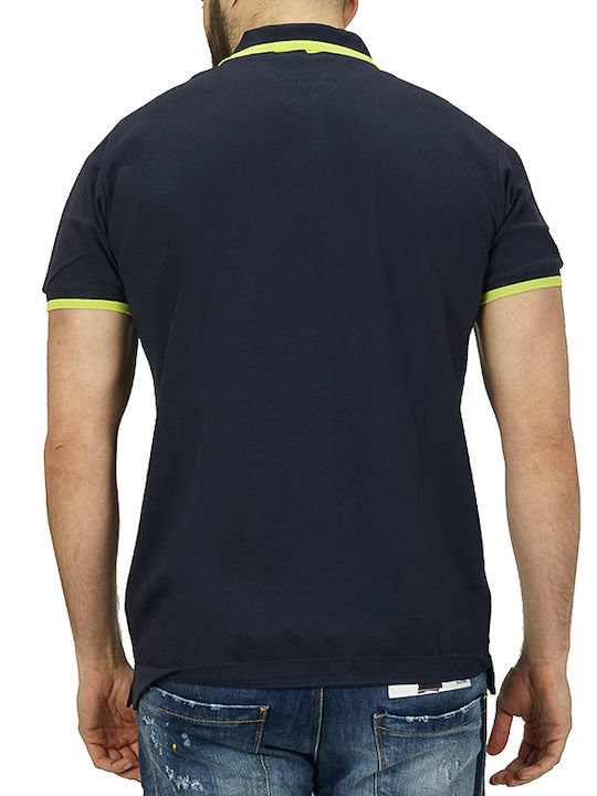 Polo Short Sleeve Blouse Dark Blue MCS-M-PL-02019-704