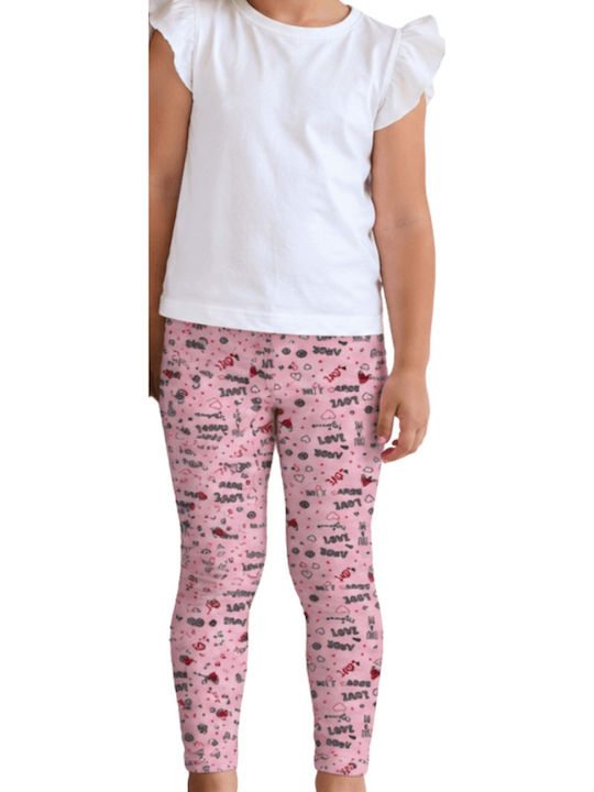 Kids Long Pink Leggings