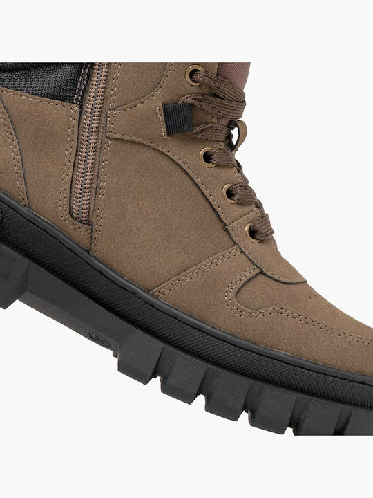 Kinderstiefel mit Schnürsenkeln Braune