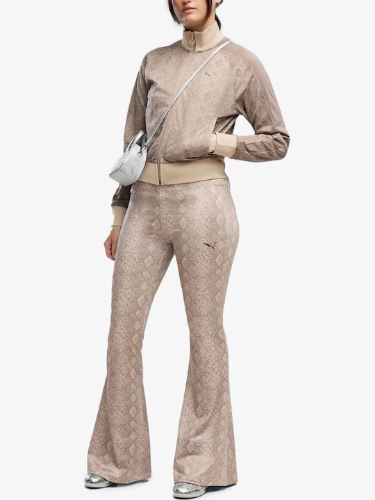 Training Damen Langleggings Hohe Taille Mouse Grau
