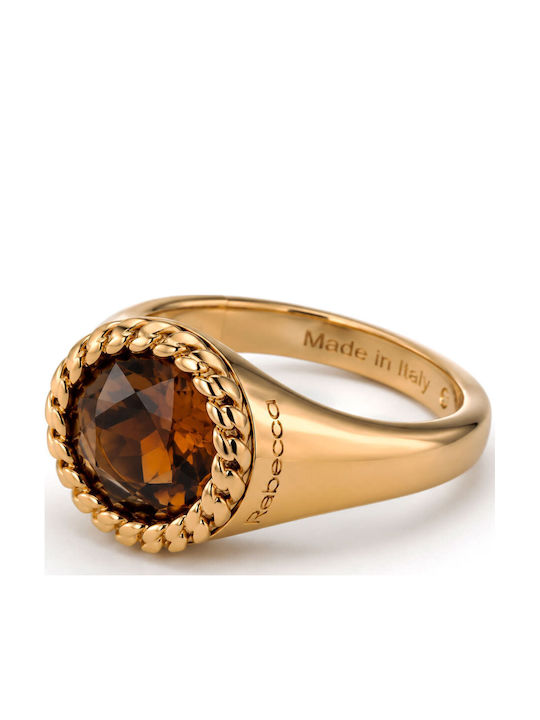 Rebecca Women's Steel Gold Plated Ring Rebecca Women's Steel Gold Plated Ring