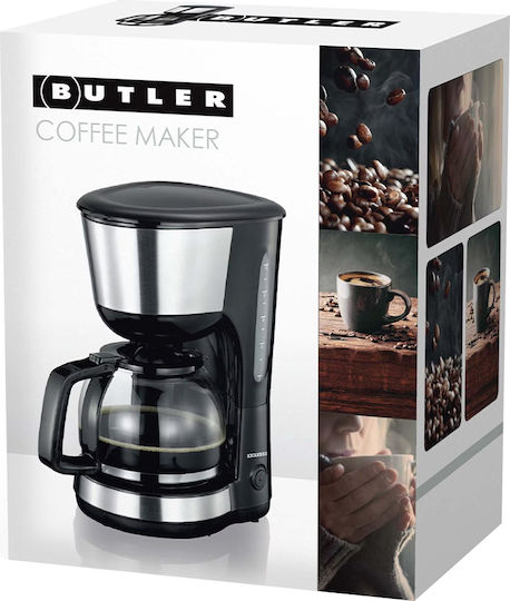 Butler Family Coffee Maker 10 Cups 1.25l Auto Shut-off 1000w Black
