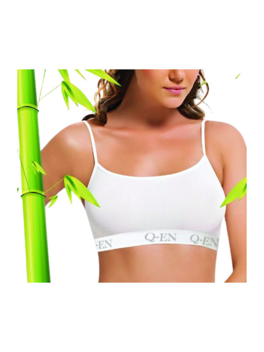 Γυναικείο Μπουστάκι Bamboo Σετ 2 Τεμαχίων Λεπτή Τιράντα & Ενίσχυση Λευκό Γυναικείο Μπουστάκι Bamboo Σετ 2 Τεμαχίων Λεπτή Τιράντα & Ενίσχυση Λευκό