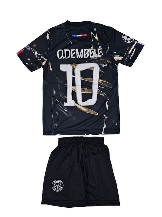 Детски Комплект Футбол Dembele Psg Stadium Night Edition 2026 Черен Balón De Oro Black Унисекс Детски Ab176