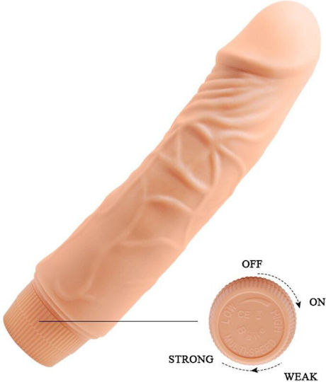 Baile Barbara Realistic Vibrator Ρεαλιστικός Δονητής 19.5cm Flesh