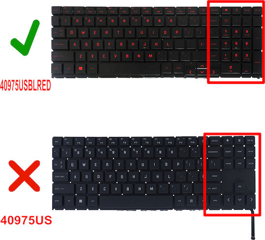 Лаптоп Клавиатура Keyboard Hp Omen 15-ek 15-en Series 15t-ek100 15z-en000 15-ek1001nv 15-en0029nr 15-ek0009nw L98943-001 M00838-001 Us Без Рамка Задно Осветяване Red Кωδ.40975usblred