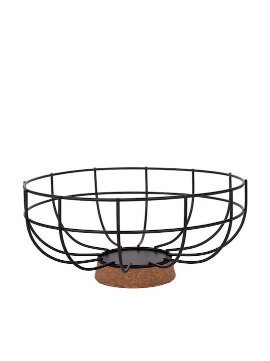 Iliadis Fruit Bowl Metallic Black 30x30x14cm