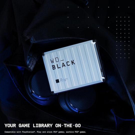 Western Digital WD_Black P10 USB-A 3.0 Εξωτερικός HDD 2TB 2.5" Λευκό