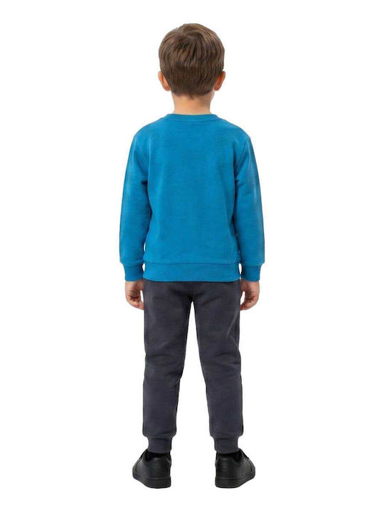 Kids Tracksuit Set With Turquoise Top