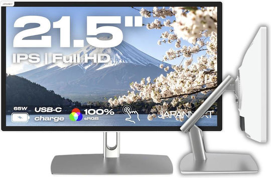 Japannext IPS2152FHDR IPS HDR Тъчскрийн Монитор 21.5" FHD 1920x1080 Бял