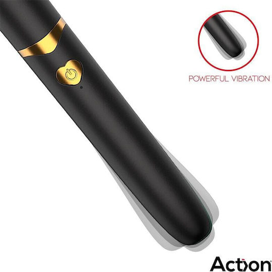 Sweetvibes Mini Κλειτοριδικός Δονητής 16cm Μαύρος