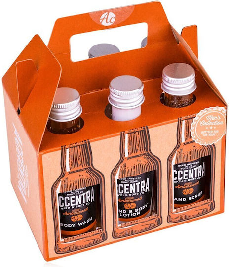 Men's Set 6*50ml Body Wash Body Lotion After Shave Scrub & Shampoo Sixpack Accentra