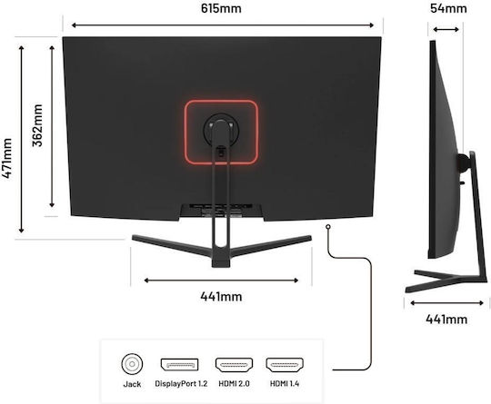 Japannext JN-V315UHDR VA HDR Monitor 31.5" 4K 3840x2160