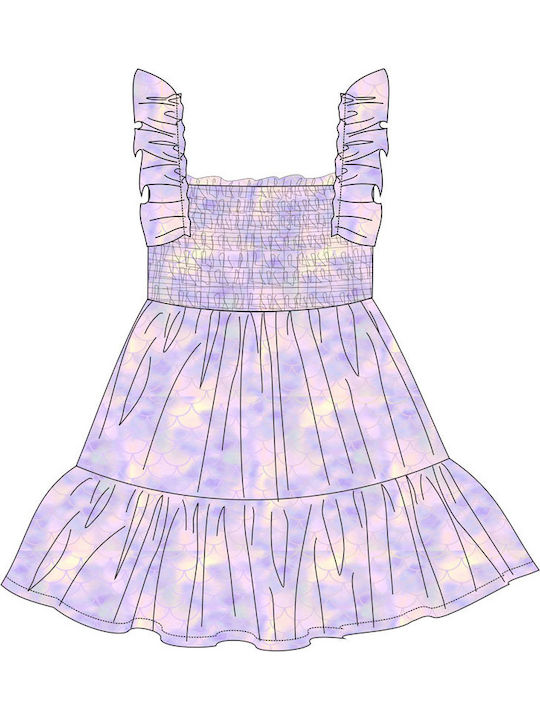 Kinderkleid Ärmellos Bunt