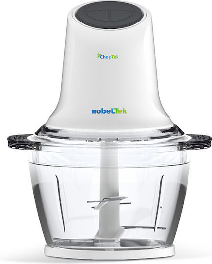 NobeLTek Mini tocatoare 300W cu recipient 1lt Alb
