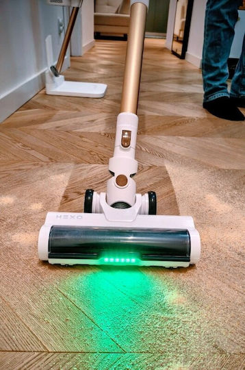 Hexo Aspirator Reîncărcabil 2 în 1 Stick & De Mână 25.9V Albă