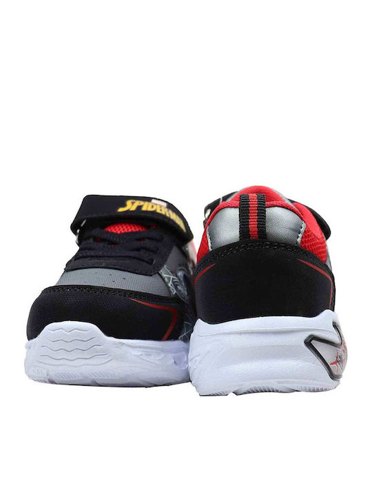 Παιδικά Sneakers με Σκρατς & Φωτάκια Μαύρα
