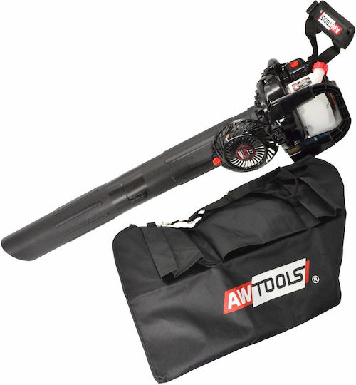 AWTools Handheld Gasoline Leaf Blower / Vacuum 25.4cc with Volume Control & Maximum Air Speed 223.2km/h