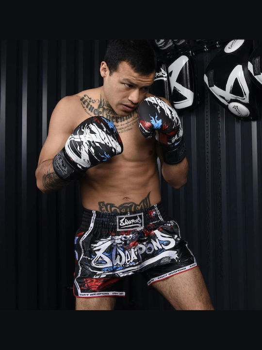Боксерки Muay Thai 8 Weapons Cut Like A Blade 2.0 Черно Червено