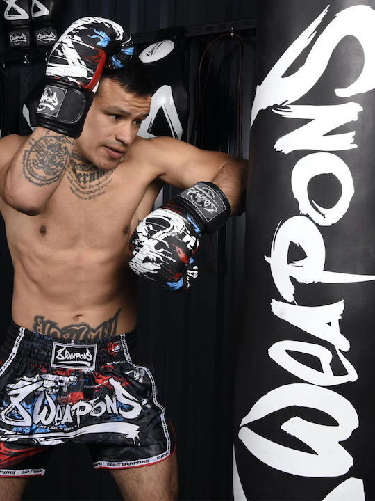 Боксерки Muay Thai 8 Weapons Cut Like A Blade 2.0 Черно Червено