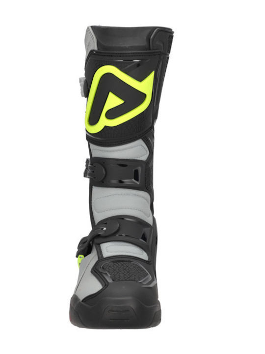 Acerbis X-Team 2.0 Männliche Reitstiefel Motocross Leder Schwarz/Fluo Gelb