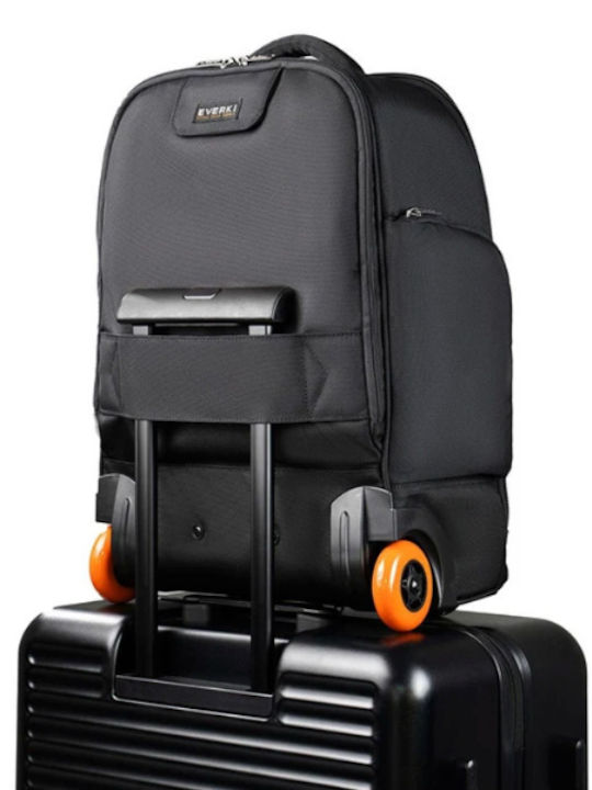 Everki Τσάντα Laptop με Ροδάκια σε Μαύρο χρώμα GLEKP123ECO