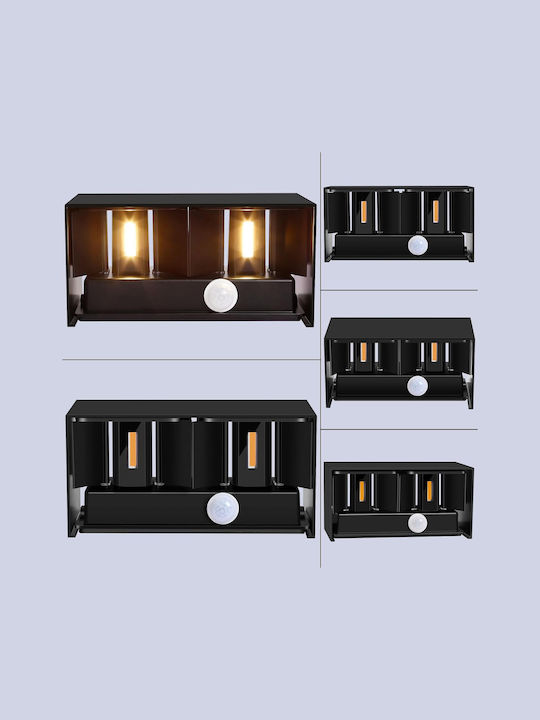 Iluminat Exterior Montat Pe Perete Led Încorporat Ip65 Dublu Fascicul