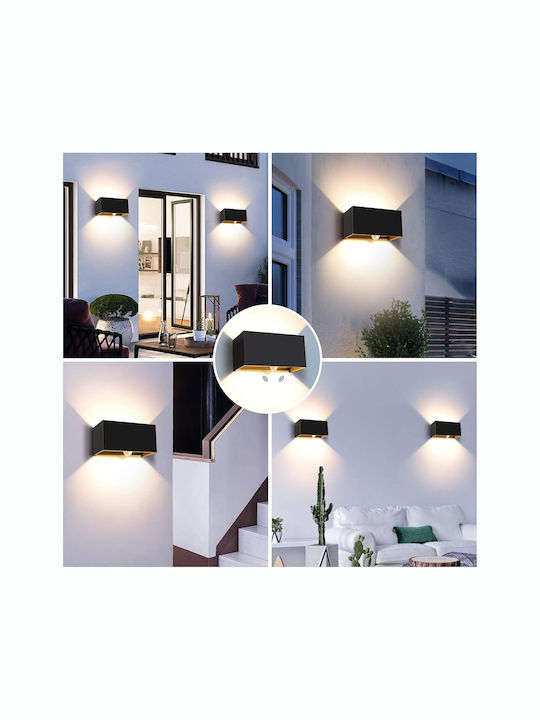 Iluminat Exterior Montat Pe Perete Led Încorporat Ip65 Dublu Fascicul