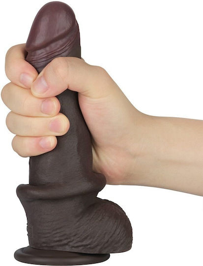 Lovetoy Dildo dublu cu ventuză negru