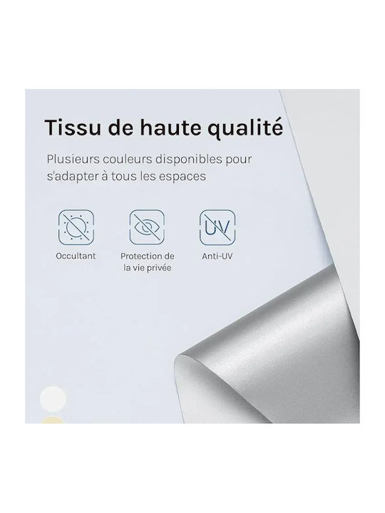 Woltu Rollos Verdunkelung Weiß P80xH150cm