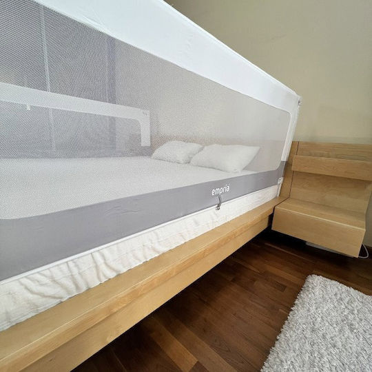 Bară De Protecție Pentru Pat Din Metal În Culoare Albă 180x88cm