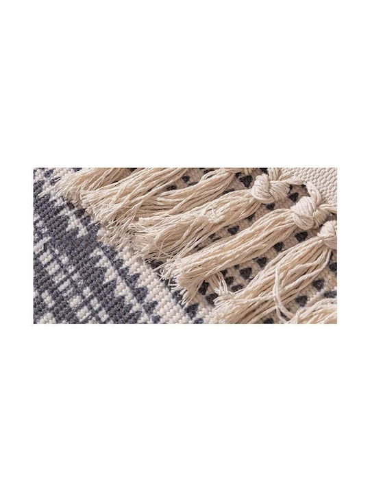 FRIPIA Covor Rectangular De Vară Din Bumbac Cu Franjuri 60x90cm