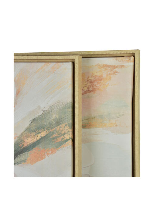 Inga Set 2 Gemälde 60x60cm Weiße Blumen