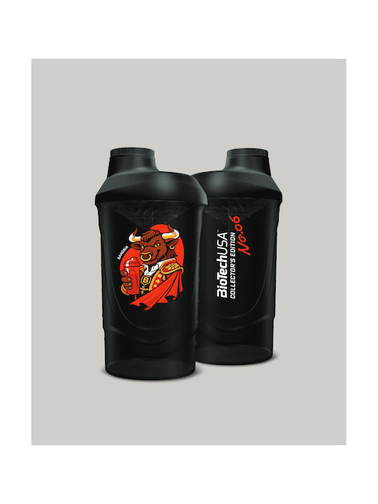 Biotech USA Шейкър За Протеини 600ml Пластмасов Черен