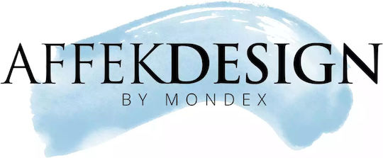 Mondex Σετ Φλιτζάνια Καφέ από Πορσελάνη Μπλε 4τμχ